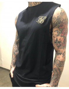 Camiseta sin mangas negra...