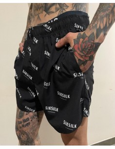 Bañador negro logos