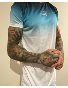 Camiseta degradada azul