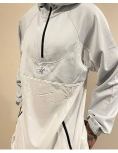 Sudadera gris claro/blanco