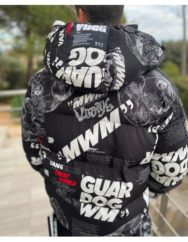 Chaqueta Negra Estampada