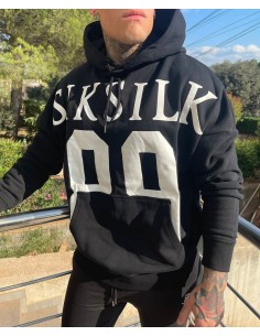 Sudadera Negra logo centro...