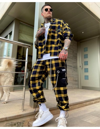 Camisa Cuadros Amarilla