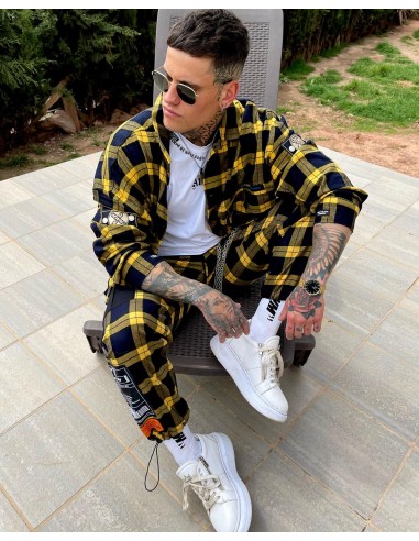 Camisa Cuadros Amarilla
