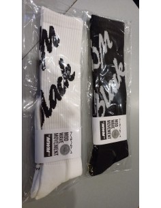 Calcetín Largo Blanco /Negro