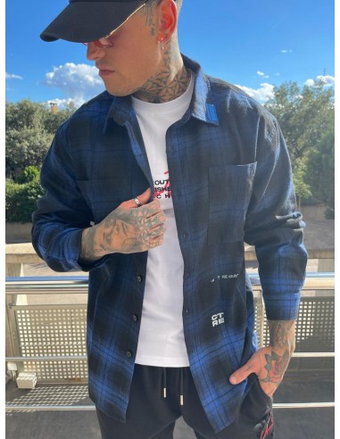 Camisa Azul Cuadros