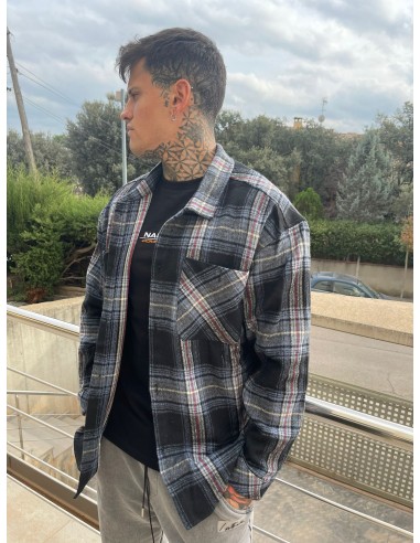 Camisa blue Pocket Detail Regular Check