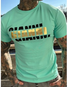 Camiseta Turquesa logo...