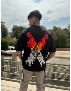 Camiseta Negra Orange