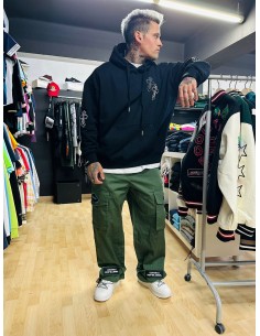 Sudadera Negra c/capucha Cruz 2