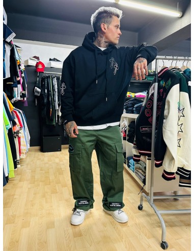 Sudadera Negra c/capucha Cruz