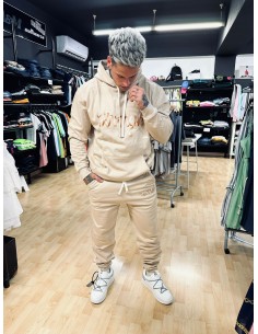 Pantalón Beige Laced Loose