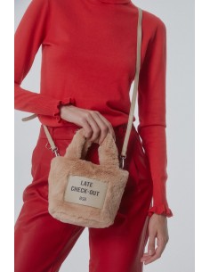 Bolso Peluche Beige
