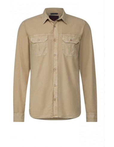 Camisa Manga Larga Beige