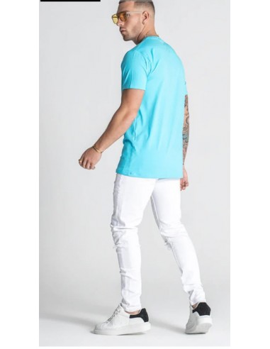 Camiseta Blue Manga corta Logo Oro/Plata