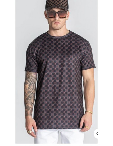 Camiseta Marrón Manga Corta Logos