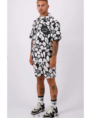 Camisa Bohemian Blanco/Negro