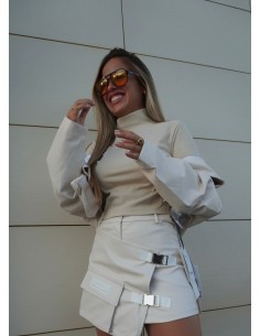 Camiseta Manga Larga Beige