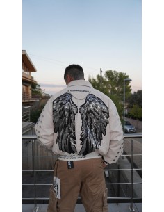 Chaqueta Bomber Beige Alas...