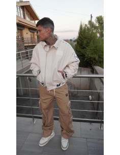 Chaqueta Bomber Beige Alas... 2