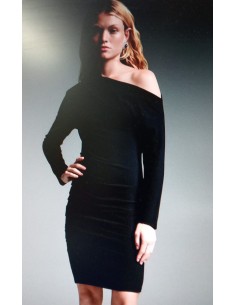 Vestido negro Manga Larga