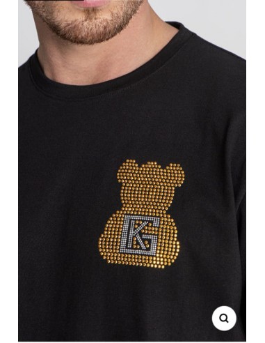 Camiseta Negra Osito Dorado