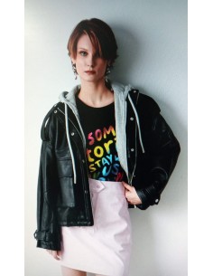 Chaqueta Negra Polipiel con... 2