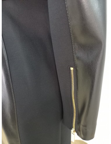 Vestido Cortes Combi Negro