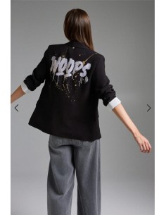 Blazer Negra Espalda con... 2