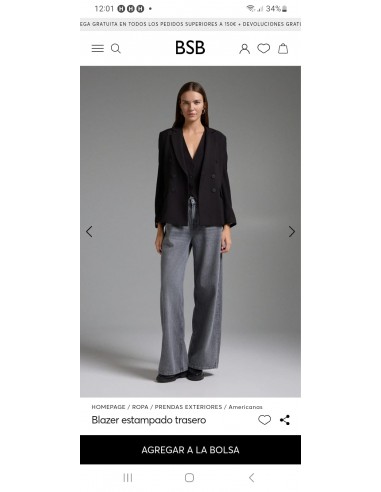 Blazer Negra Espalda con Letras...