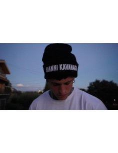 Gorro Negro con Logo Blanco