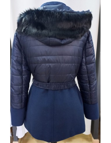 Chaqueta Acolchado Combinado Azul marino