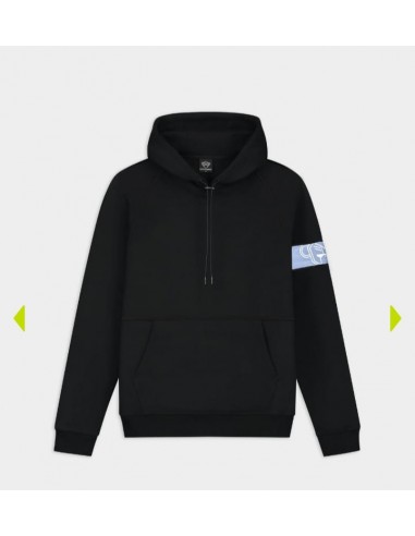 Sudadera Negra con Capucha Logo Gris...