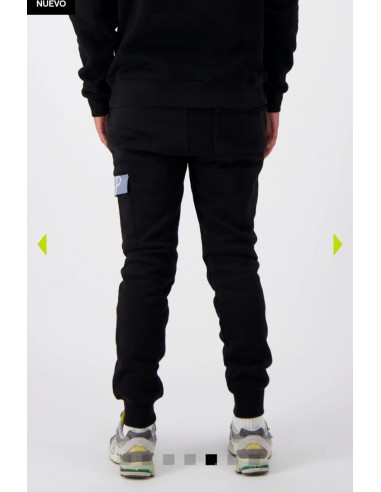 Pantalón Chandal Negro Bolsillo Gris...