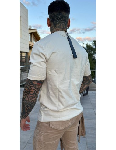 Camiseta Manga Corta Osito Beige