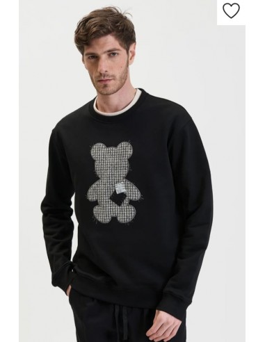 Sudadera Negra osito sin Capucha