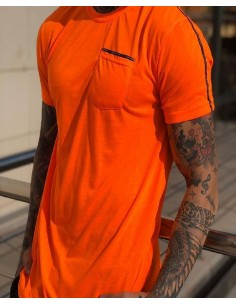 camiseta naranja