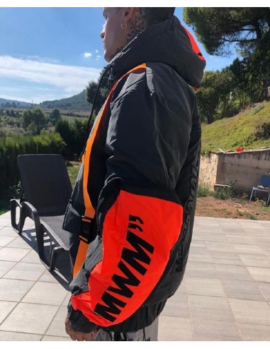 Chaqueta negra/naranja