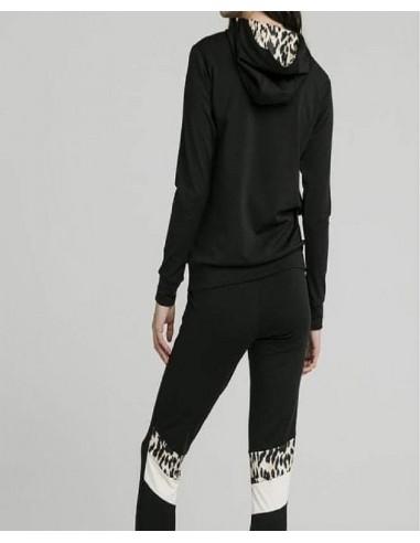 Pantalón negro leopardo