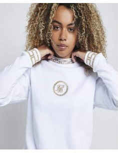 Sudadera larga blanca oro...