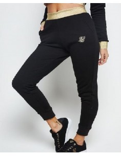 Pantalón negro goma oro Tape