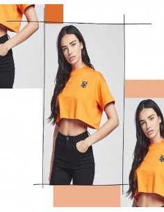 Camiseta corta naranja