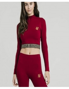 Camiseta manga larga granate