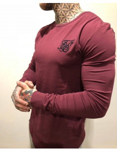 Camiseta basica granate