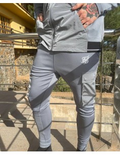 Pantalón de chandal cargo gris