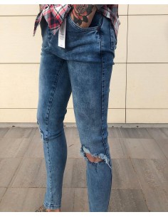 Jeans skinny  azul claro