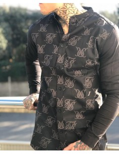 Camisa negra logos