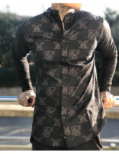 Camisa negra logos