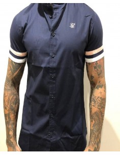 Camisa azul manga corta 2