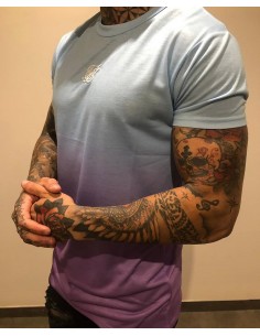 Camiseta degradada azul 2